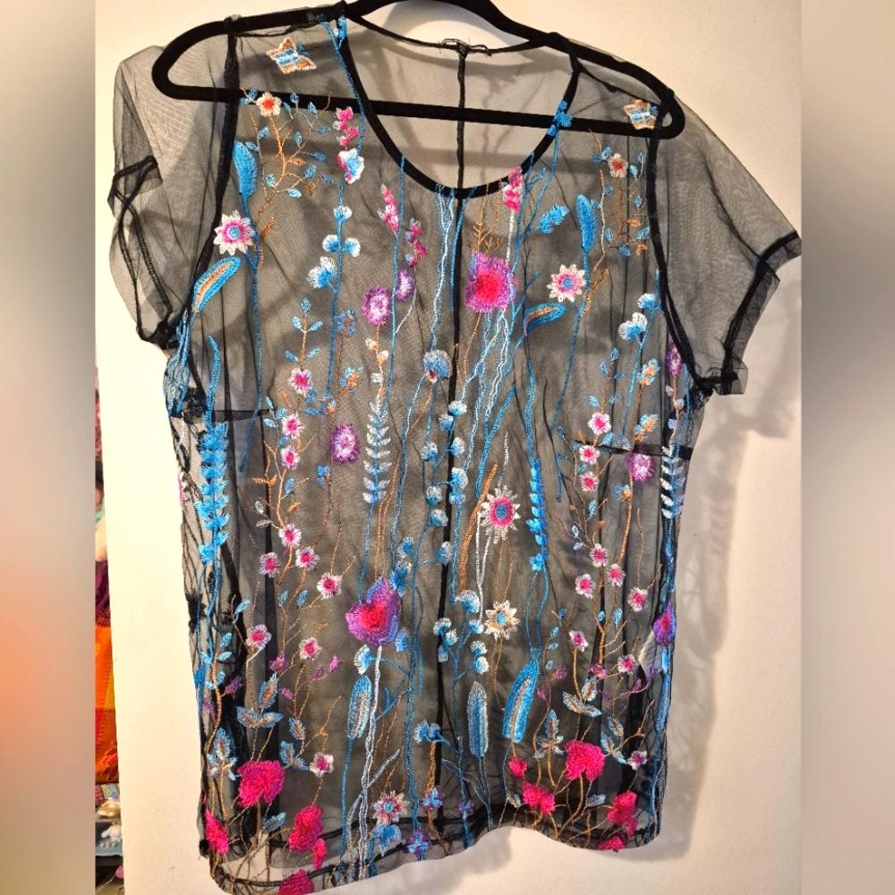 Charlotte Russe Mesh Top 2x